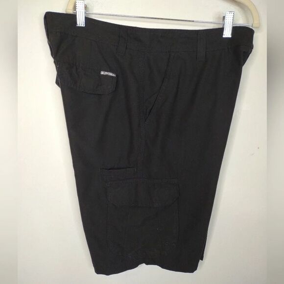 Burnside Black Cargo Shorts size Waist 34 - Picture 10 of 16